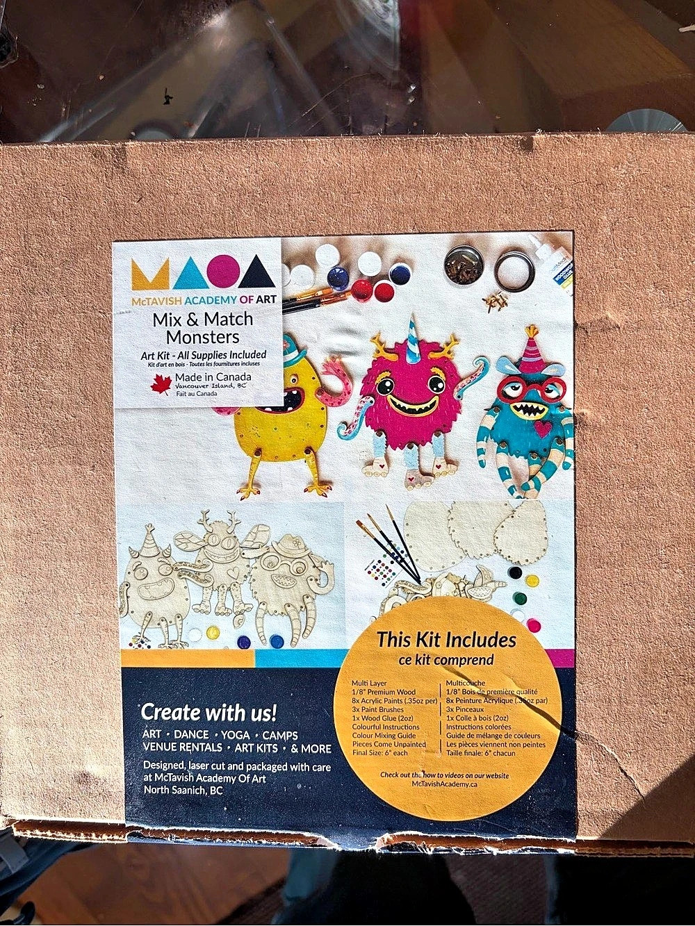 McTavish Academy of Art Mix & Match Monsters Art Kit Multicolor NWT